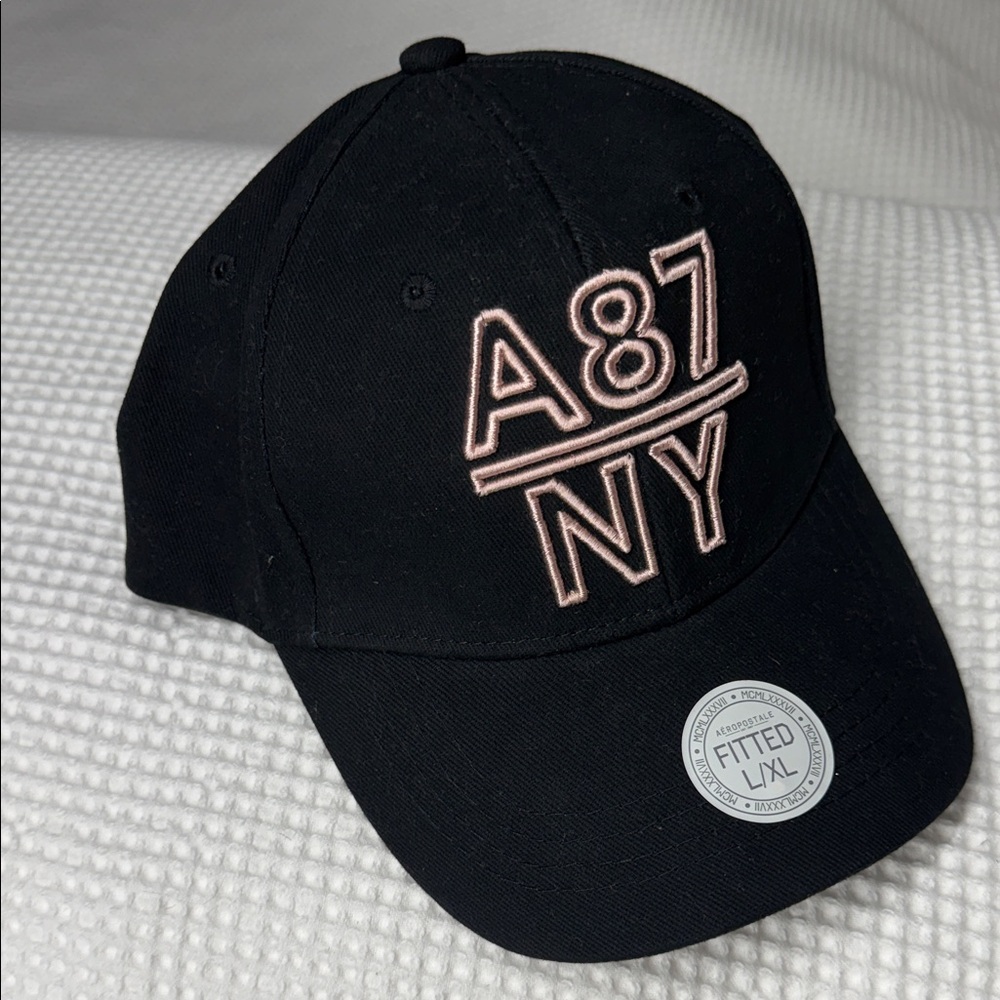 NWT - Aeropostale Black A87 NY Cap